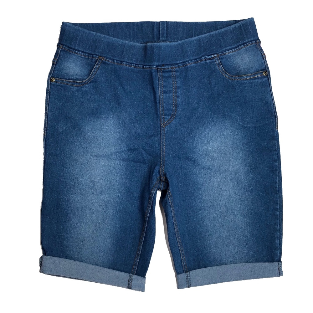 Denim Pull On Shorts